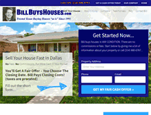 Tablet Screenshot of billbuyshouses.com